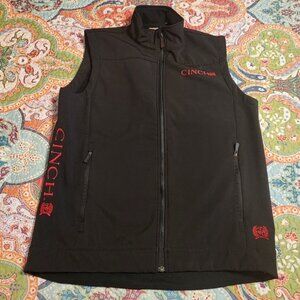 Cinch Black Bonded Concealed Carry Vest  Black All Season | Size Medium